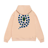 Amiri hoodie patchwork color snake print
