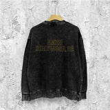 Amiri washed sweatshirt oil painting flying eagle printing washed and distressed