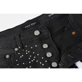 purple brand denim shorts