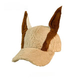 New doberman dog ear baseball cap plush thickened duckbill hat versatile style