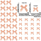 Themed Party Supplies DIY Mini Bow Garland – Double-Sided Polyester Ribbon Bows with Adhesive