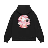 Amiri hoodie pink beach print
