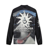 Men's long sleeve shirt - gt retro west coast sports jersey style - hip hop dog design