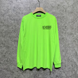 Amiri long sleeve shirts skeleton letterprinting