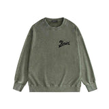 Amiri washed sweatshirt oblique letterprinting washed and distressed