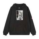C.e hoodie autumn winter c.e pixel character pattern printing pullover hooded sweatshirt