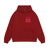 Amiri hoodie red letter bevel letterprinting