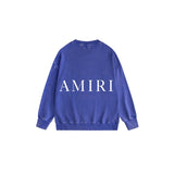 Amiri washed sweatshirt simple letter printing