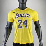 NBA Jerseys Lakers, yellow 24, quick-drying short sleeves