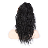 Women's Wigs High Temperature Silk Water Ripple Long Curly Hair Ponytail