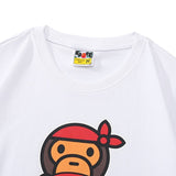Bathing Ape T Shirt Summer, Ape Pirate Letter Print, Short Sleeve T-Shirt