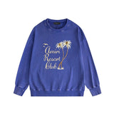 Amiri washed sweatshirt coconut tree bird print washed and old