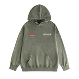 Amiri washed hoodie tv channel washed and distressed printing