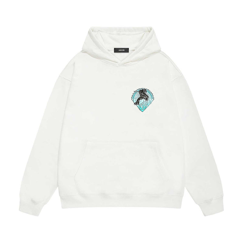 Amiri hoodie black panther print