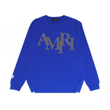 Amiri long sleeve shirts all gray overlapping letterprinting
