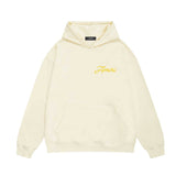 Amiri hoodie yellow letter pegasus print