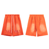 Purple Brand Shorts Washing Water Old Loose