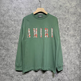 Amiri long sleeve shirts retro totem printing