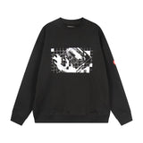 C.e sweatshirt autumn winter c.e japanese style geometric pattern printing round neck pullover sweatshirt