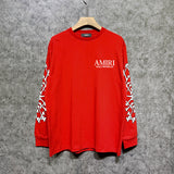Amiri long sleeve shirts new bone sleeve printing