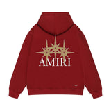 Amiri hoodie bone crack star print