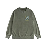 Amiri washed sweatshirt black panther printing washed and distressed