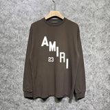 Amiri long sleeve shirts ladder text printing