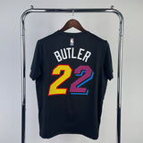 NBA Jerseys Quick Dry Short Sleeve: Season 22, Heat, City Edition, Short Sleeve No. 22, Butler