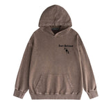 Amiri washed hoodie sanskrit printing distressed printing