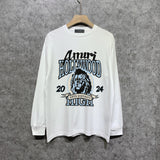 Amiri long sleeve shirts colorless flower printing