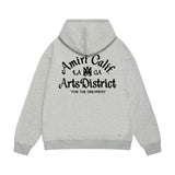 Amiri hoodie la limited art word printing