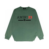 Amiri long sleeve shirts red font printing