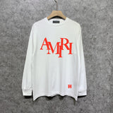 Amiri long sleeve shirts with overlapping letter foam printing