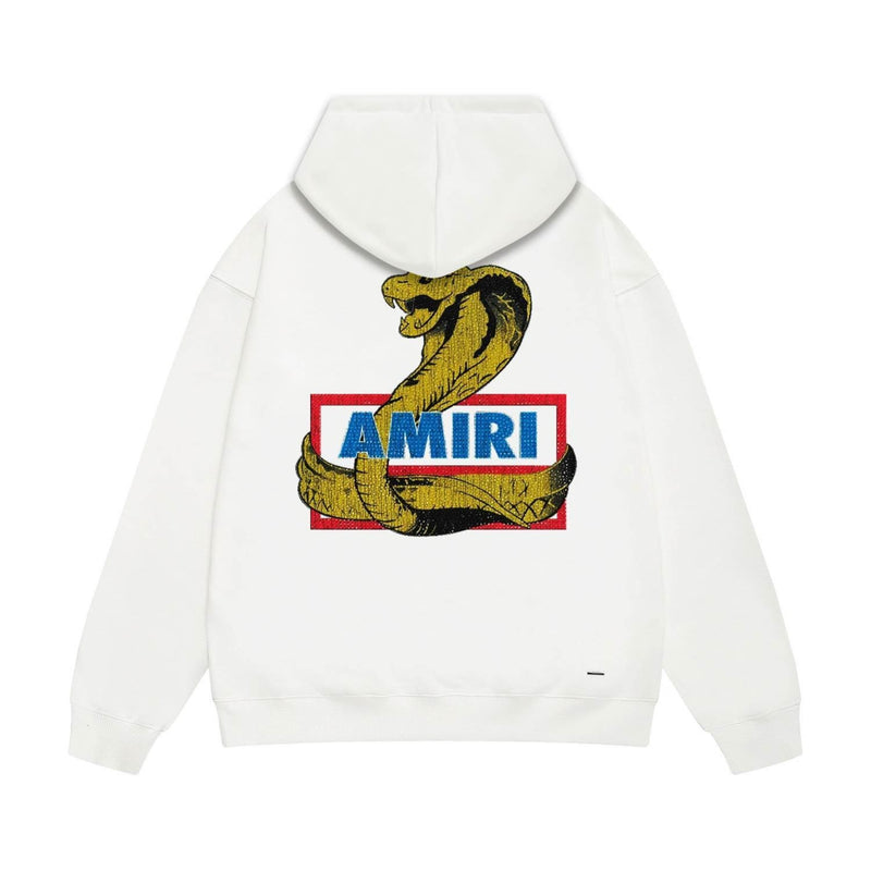Amiri hoodie king cobra gold printing