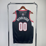 NBA Jerseys Season 23, Blazers, Black 00, Henderson