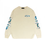 Amiri long sleeve shirts overlapping letter dragon printing