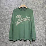 Amiri long sleeve shirts distressed text printing