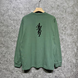 Amiri long sleeve shirts vertical small overlapping letterprinting