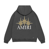 Amiri hoodie bone crack star print