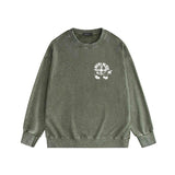 Amiri washed sweatshirt musical note fan printing washed and distressed