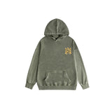 Amiri washed hoodie tiger print spider print