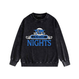 Amiri washed sweatshirt earth letterprinting washed and distressed