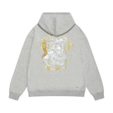 Amiri hoodie hollywood gold dragon printing