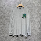 Amiri long sleeve shirts waist flower camouflage letterprinting