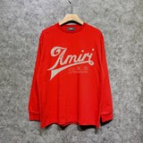 Amiri long sleeve shirts distressed text printing