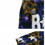 Bathing Ape Pants Star Lightning Print Men's and Women's Sweatpants