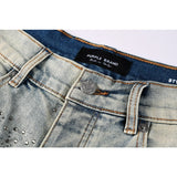 purple brand denim shorts