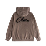 Amiri washed hoodie with starry sky distressed print