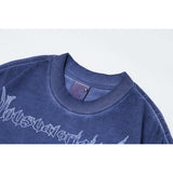 Men t shirts summer distressed washed short sleeves