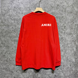 Amiri long sleeve shirts fat letter printing